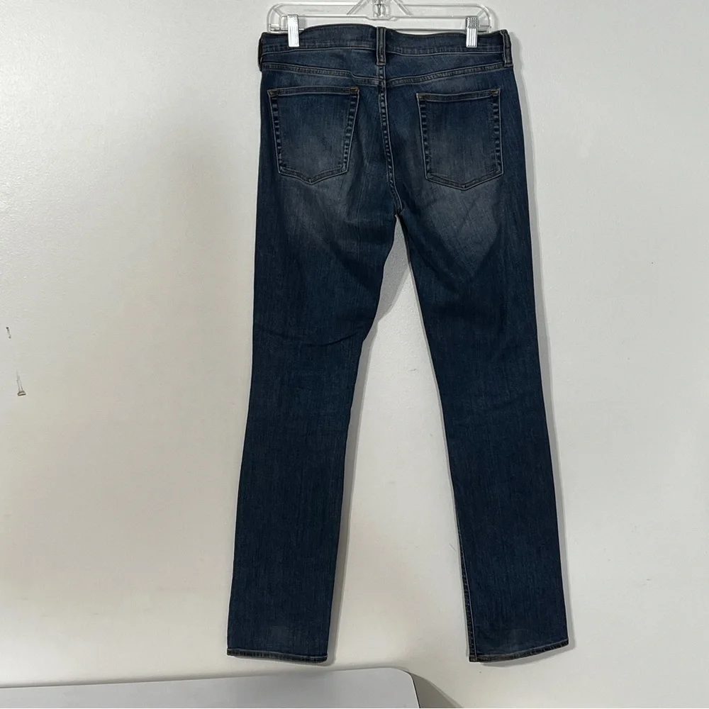 J. Crew Straight Leg Stretch Blue Jeans - Picture 3 of 4